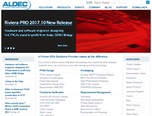 Tablet Screenshot of aldec.com